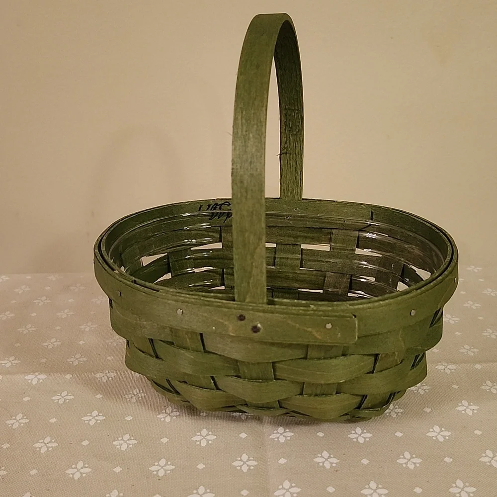 Longaberger 2017 Sage Green Oval Whatsnot Basket